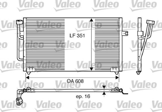 Valeo 817560 - Конденсатор кондиционера autodnr.net