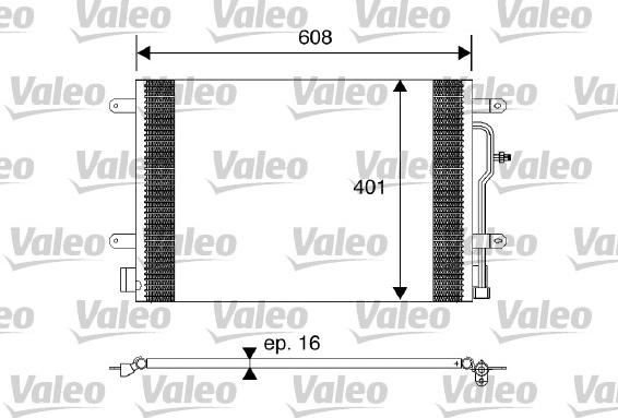 Valeo 817569 - Конденсатор, кондиціонер autocars.com.ua