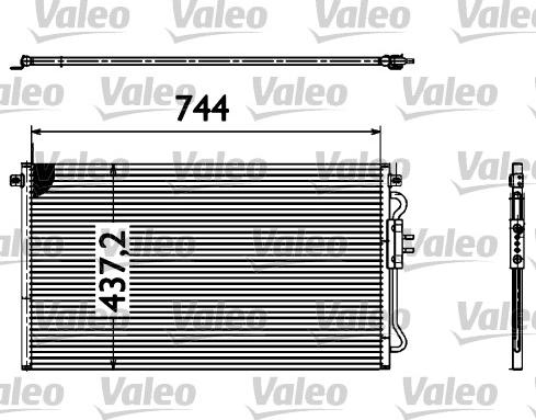 Valeo 817582 - Конденсатор, кондиціонер autocars.com.ua