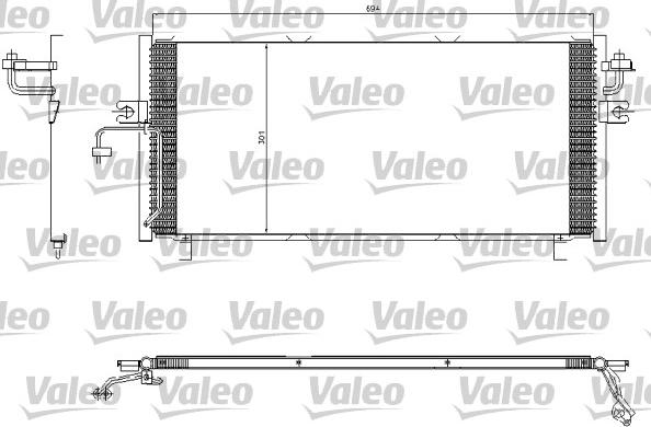 Valeo 817603 - Конденсатор, кондиціонер autocars.com.ua