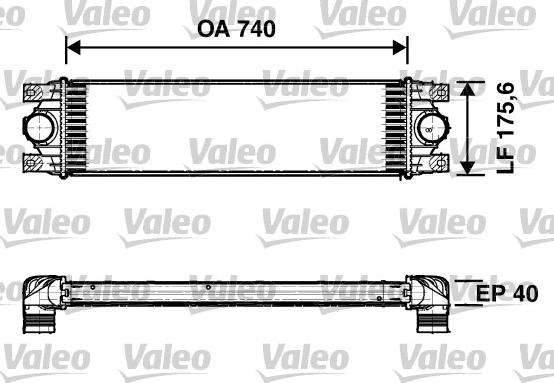 Valeo 817637 - Интеркулер, теплообменник турбины avtokuzovplus.com.ua