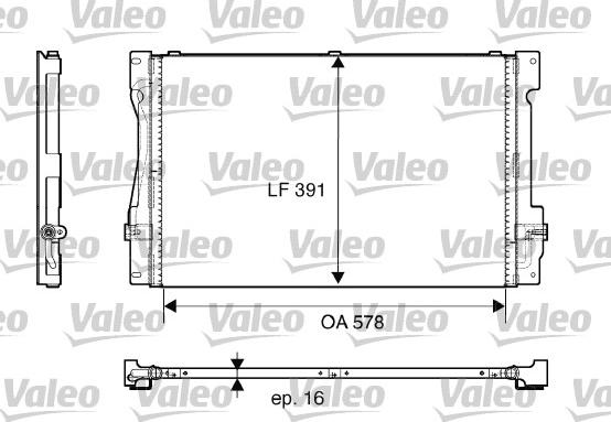 Valeo 817675 - Конденсатор, кондиціонер autocars.com.ua