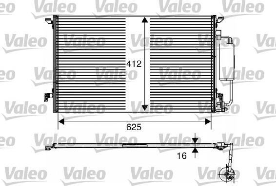 Valeo 817711 - Конденсатор, кондиціонер autocars.com.ua