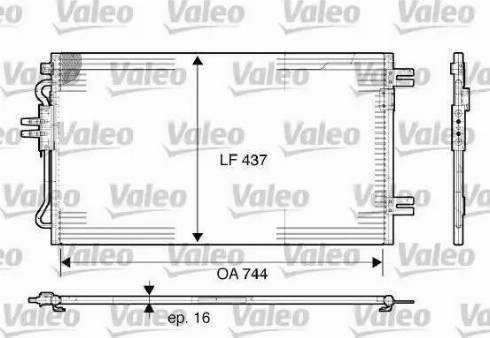 KOYORAD CD330636 - Конденсатор, кондиціонер autocars.com.ua