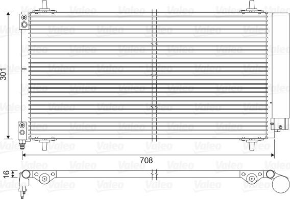 Valeo 817740 - Конденсатор кондиционера autodnr.net