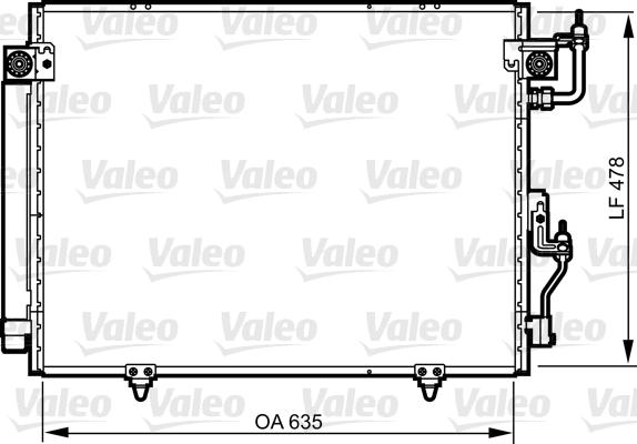 Valeo 817790 - Конденсатор, кондиціонер autocars.com.ua