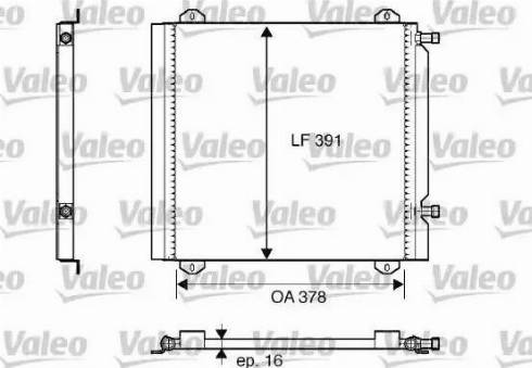 Valeo 817800 - Конденсатор, кондиціонер autocars.com.ua