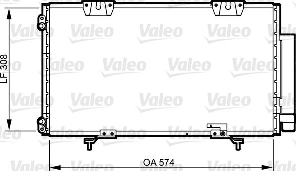 Valeo 817802 - Конденсатор, кондиціонер autocars.com.ua