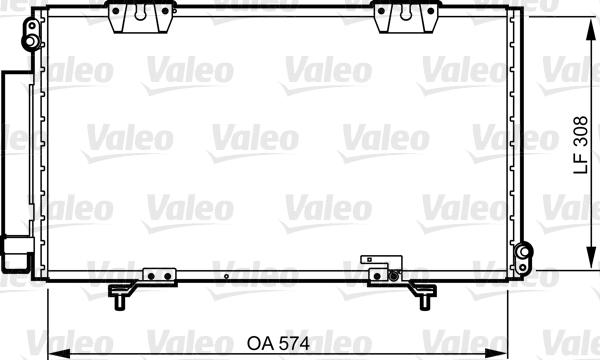 Valeo 817803 - Конденсатор, кондиціонер autocars.com.ua