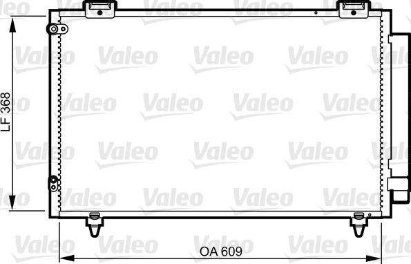 Valeo 817805 - Конденсатор, кондиціонер autocars.com.ua