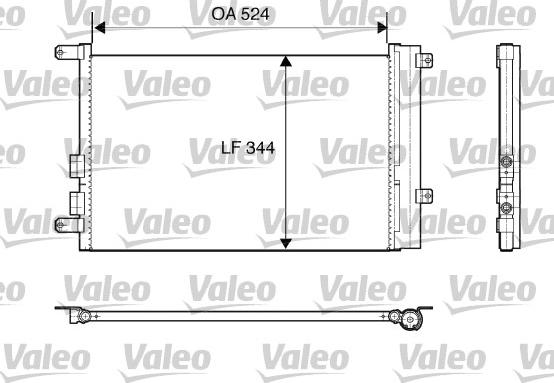 Valeo 817818 - Конденсатор, кондиціонер autocars.com.ua