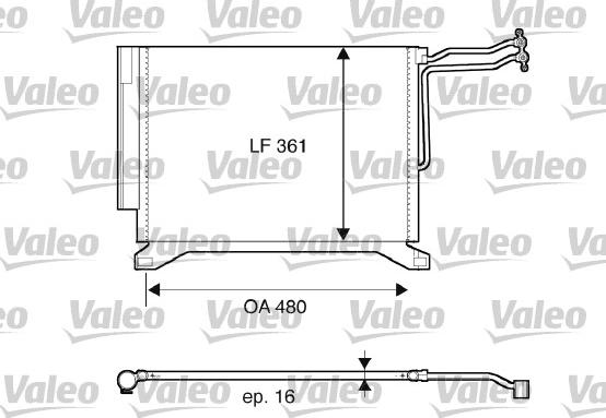 Valeo 817837 - Конденсатор, кондиціонер autocars.com.ua