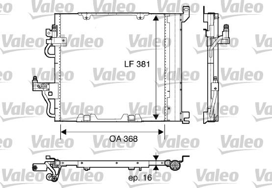 Valeo 817847 - Конденсатор кондиционера avtokuzovplus.com.ua