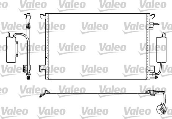 Valeo 817852 - Конденсатор, кондиціонер autocars.com.ua