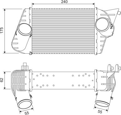 Valeo 817879 - Интеркулер autocars.com.ua