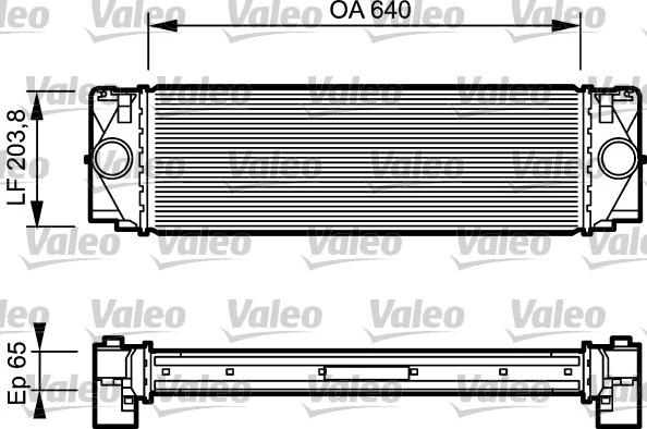 Valeo 817994 - Интеркулер, теплообменник турбины avtokuzovplus.com.ua