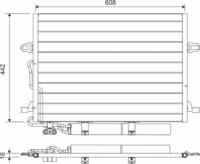 Valeo 818003 - Конденсатор, кондиціонер autocars.com.ua