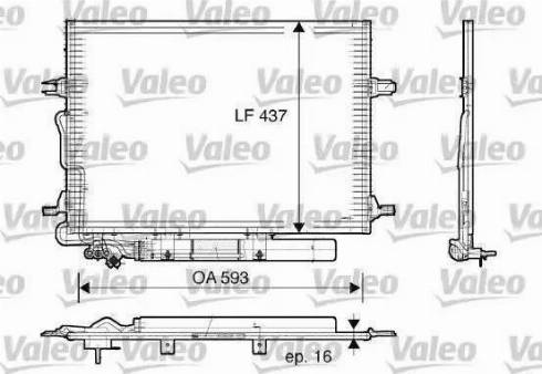 Behr 8FC 351 300-711 - Конденсатор, кондиціонер autocars.com.ua