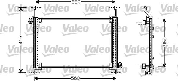 Valeo 818007 - Конденсатор, кондиціонер autocars.com.ua