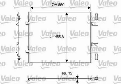 Valeo 818016 - Конденсатор кондиционера avtokuzovplus.com.ua