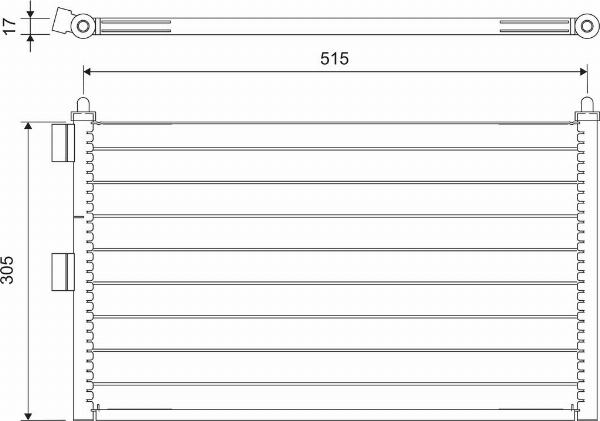 VALEO 818020 - Конденсатор, кондиціонер autocars.com.ua