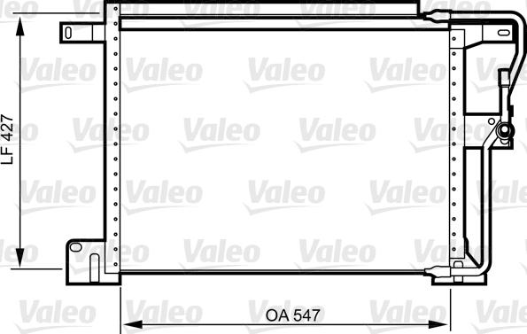 Valeo 818024 - Конденсатор, кондиціонер autocars.com.ua