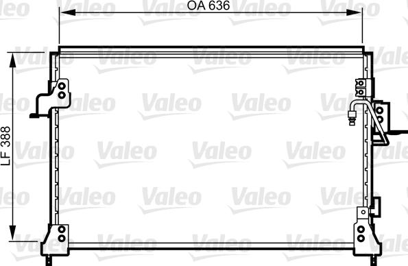 Valeo 818025 - Конденсатор, кондиціонер autocars.com.ua