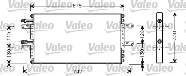 Valeo 818030 - Конденсатор, кондиціонер autocars.com.ua