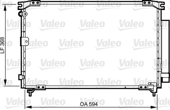 Valeo 818032 - Конденсатор, кондиціонер autocars.com.ua