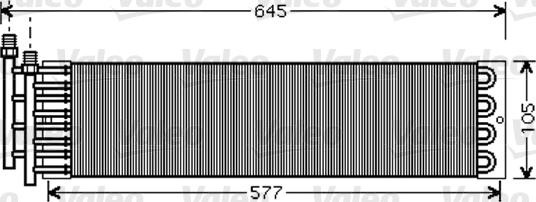 Valeo 818033 - Конденсатор кондиционера avtokuzovplus.com.ua