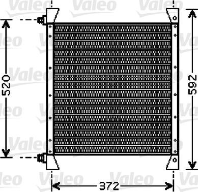 Valeo 818039 - Конденсатор, кондиціонер autocars.com.ua