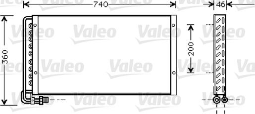 Valeo 818040 - Конденсатор, кондиціонер autocars.com.ua