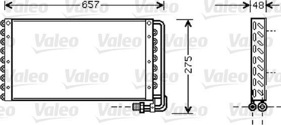 Valeo 818043 - Конденсатор, кондиціонер autocars.com.ua