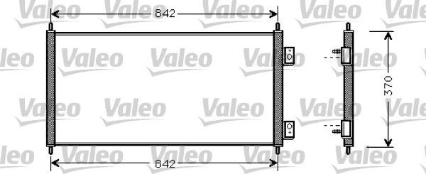 Valeo 818050 - Конденсатор, кондиціонер autocars.com.ua