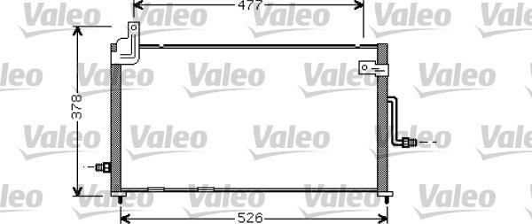 Valeo 818060 - Конденсатор, кондиціонер autocars.com.ua