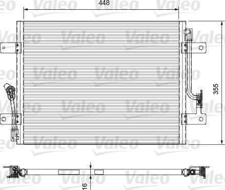 Valeo 818065 - Конденсатор, кондиціонер autocars.com.ua