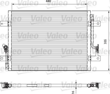 Valeo 818066 - Конденсатор, кондиціонер autocars.com.ua