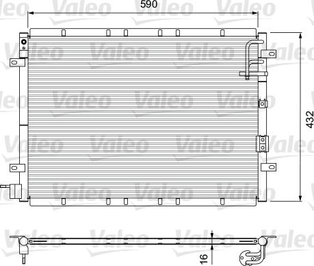 Valeo 818080 - Конденсатор кондиционера avtokuzovplus.com.ua