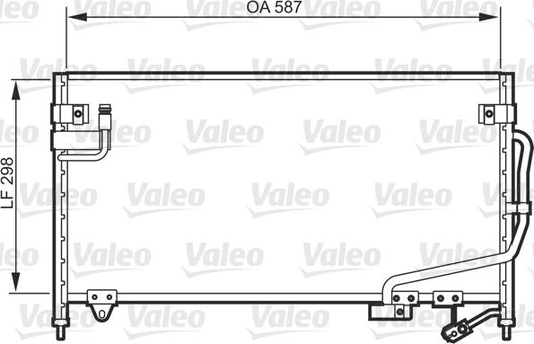 Valeo 818084 - Конденсатор кондиционера avtokuzovplus.com.ua