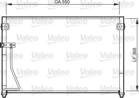 Valeo 818085 - Конденсатор, кондиціонер autocars.com.ua