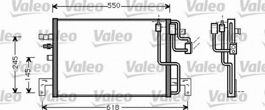 Valeo 818100 - Конденсатор, кондиціонер autocars.com.ua