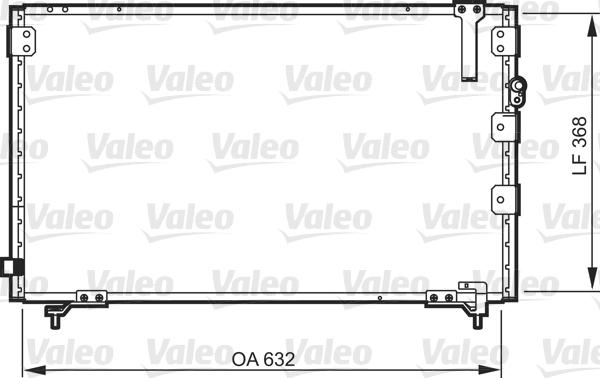 Valeo 818105 - Конденсатор, кондиціонер autocars.com.ua