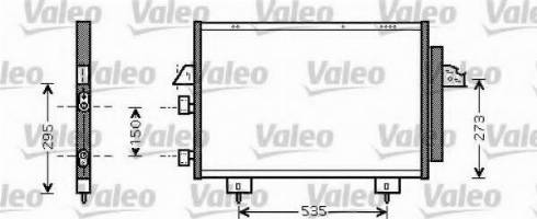 Valeo 818108 - Конденсатор кондиционера avtokuzovplus.com.ua