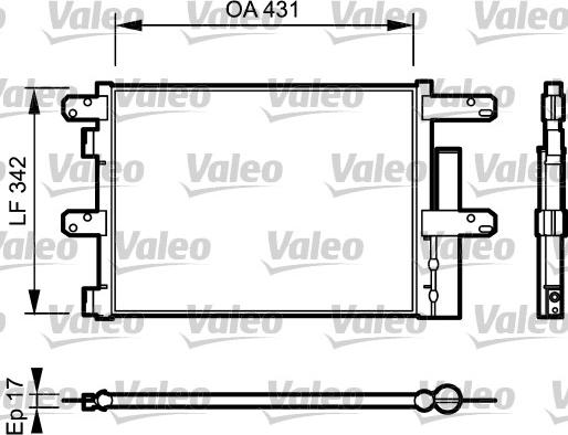 Valeo 818116 - Конденсатор кондиционера autodnr.net