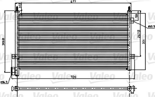 Valeo 818119 - Конденсатор, кондиціонер autocars.com.ua