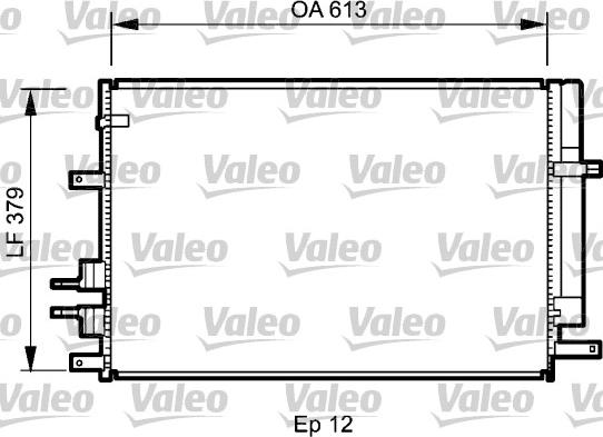 Valeo 818187 - Конденсатор, кондиціонер autocars.com.ua