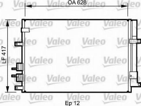 Valeo 818188 - Конденсатор, кондиціонер autocars.com.ua