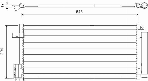 VALEO 818192 - Конденсатор, кондиціонер autocars.com.ua