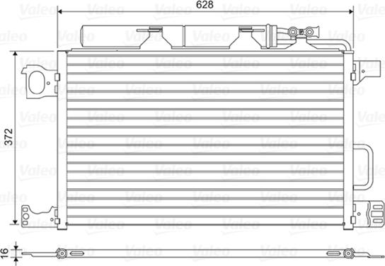 Valeo 818200 - Конденсатор кондиционера autodnr.net