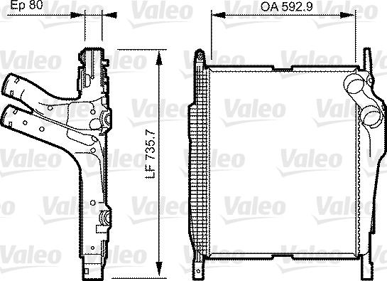 Valeo 818230 - Интеркулер autocars.com.ua